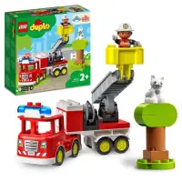 在飛比找momo購物網優惠-【LEGO 樂高】得寶系列 10969 救援消防車(玩具車 