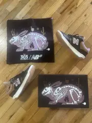 New Balance Numeric x 303 Boards Jeremy Fish Shoe 480 NM480FXT Brown Pink Mens 8