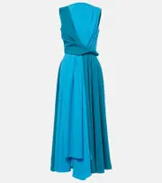 [Roksanda] Roksanda Parsa crêpe midi dress AU 8 blue