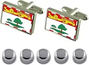 [Select Gifts] Shirt Dress Studs Prince Edward Island Flag Cufflinks