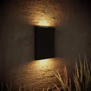 Dent-2 Outdoor Up/Down LED Wall Light CCT 12w Black, White