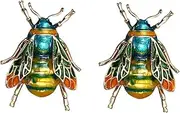 [Healeved] Delicate Cartoon Animal Brooch Creative Little Bee Breastpin Chic Sweater Pin for Western Accessories Bright Design Durable Material