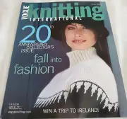 Vogue Knitting Pattern Magazine Fall 2002 Women's Men's Sweaters Hats Scarves