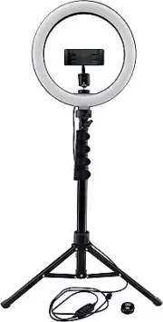 Mackie 3-Color Ring Light Kit with Stand and Remote (10")
