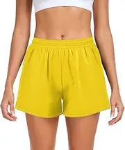 [ODAWA] Woman Workout Shorts Green Blue Surf Sporty Workout Quick Dry Athletic Shorts Small