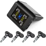 Solar TPMS LCD Screen Car Tire Pressure Alarm 4Internal Sensor Monitoring System (for: Fiat)