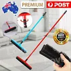 Rubber Broom For Dog Cat Pet Hair Car Windows Handle Sweeper Squeegee Floor