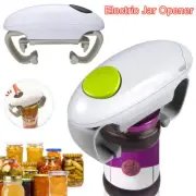 Electric Can Opener Kitchen Gadget One Touch Automatic Bottle Opener Jar Opener
