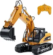Remote Control Excavator Toy,1:14 Proportion of Large-Size Construction Toys,15 Channel Full Function and 2.4G RC Hydraulic Excavator,Which is Suitable for Kids and Adults
