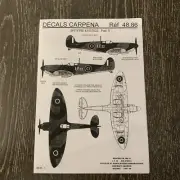 Model Aircraft decals Spitfire Ref 48.86