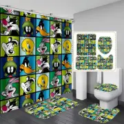 Tweety Bird Cartoon Printing Waterproof Fabric Shower Curtain Sets