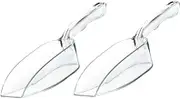 HOMOBABE 2Pcs Thicken Ice Scoops Practical Multi Purpose Food Shovels for Baking Cooking Comfortable Grip for Ice Flour Nuts Grains Smooth Surface for Safe Handling