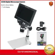 G1200 1200X 12MP 1080FHD Digital Microscope Camera with 7" LCD Display ot25
