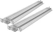 Healifty 2pcs Mahjong Push Tool Transparent Mahjong Racks for Organizing and Simplifying Gameplay Essential for Home Use and Game Nights