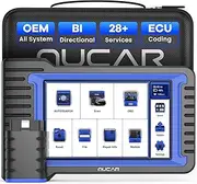 [mucar] OBD2 Scanner Diagnostic Tool, Bidirectional Scan Tool, All Systems 28+ Reset, Obd2 Scanner Bluetooth for Car with Active Test ECU Coding, FCA Autoauth, Lifetime Free Update