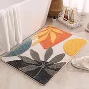 Cute Bathroom Rugs Boho Bathroom Decor Small Bath Mats for Bathroom Non Slip Washable Water Absorbent, Funny Bathmats Bathroom Home Decor (Mix-Color#1, 50 * 80)