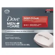 Dove Men+Care Men's Bar Soap Deep Clean 8 Bars More Moisturizing Than Bar Soa...