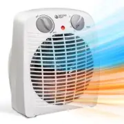 Portable Space Heater, 1500W Small Fan Heater with Adjustable Thermostat Over...