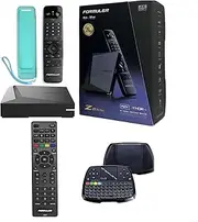Formuler Z11ProMax 4K Android 11 4GB Ram 32GB Storage with Universal Bluetooth Voice Remote & Premium Protective Silicone Remote Cover + Formuler 02f9 Remote + 7 Color Keyboard + Formuler Phone Stand