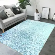 3D Light Blue Fragments NAO10736 Game Rug Mat Elegant Photo Carpet Mat Fay