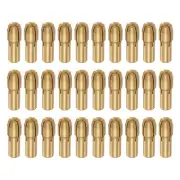 30pcs 1mm Brass Drill Chucks Collet Bit Sets for Rotary Tools, 4.8mm Shank