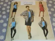 BUTTERICK 6065 MISSES EASY JACKET TOP DRESS SKIRT & PANTS PATTERN- UNCUT-16-26