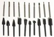 20PC Burr Rotary Tool Bits Set Shaping/Forming Woods, Stones, Plastic Metal