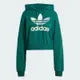 adidas 上衣 女款 長袖上衣 帽T 運動 亞規 三葉草 GRADIENT HOODIE 綠 IR6043