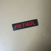 1x Red Matte PETROL Black Metal Sticker Badge Emblem Decal Auto SUV Turbo Racing (for: Renault)