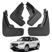 For Lincoln Corsair 2020-21 Black plastic Mud Flap Flaps Splash Guards Mudguards (for: Lincoln)