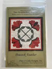 Thru Grandmother’s Window quilt pattern “Peacock Feather” A Special 13th Block