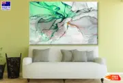 Green Grey & Gold Abstract Design Wall Canvas Home Decor Australian Made Quality