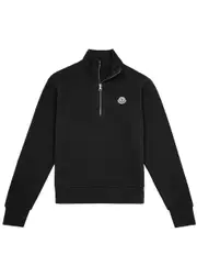 Moncler Half-zip Cotton Sweatshirt - Black - M M