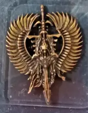 Aeldari Craftworld Artifact Badge Pin-NIB-OOP-Koyo-Eldar-Golden-Warhammer 40k