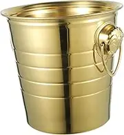 VALICLUD 1Pc Stainless Steel Ice Bucket Thick Tiger Head Design for Parties Bars Ktv Beverage Chiller for Beer Elegant Modern Finish