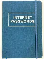 Ozcorp Internet Passwords Book A5 Hardcover Lined - French Blue PB03