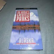 THE WORLD'S GREATEST PARKS ALASKA VHS TAPE VOLCANOS, GALCIERS, FJORDS & FORESTS