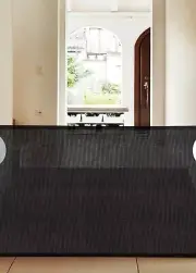 Cumbor Retractable Baby Gates for Stairs, Or Dog Gate Black 33 T Up 55 W