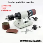 220V 350W Leather Polishing Burnishing Machine Leather Edge Grinding Machine new