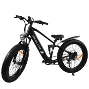 [USA Direct] BAOLUJIE DP-2615 48V 12AH 500W 26*4.0inch Electric Bicycle 30-40KM Max Mileage 120KG Payload Electric Bike