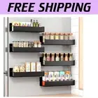 Compact 6-Pack Magnetic Spice Storage Racks - Durable & Stylish Kitchen Solution