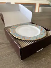 Lenox Gilded Tapestry Set Of 4 Plates Tidbit Dessert New In Box