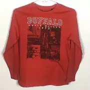 NWT Buffalo David Bitton - Boy's Youth Red Long Sleeve Shirt - Size 7