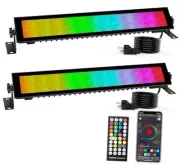 LED Stage Wash Light Bar - 2Pack 48W RGB Wall Washer DJ Light Bar IP66