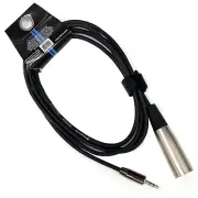 6ft XLR 3-Pin Male to 3.5mm 1/8" Stereo Plug Shielded Microphone Mic Cable TRS