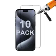 10x Tempered Glass Screen Protector Guard for Apple iPhone 15 PRO MAX Front Bulk