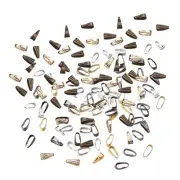 200x Pinch Bails Necklace Hooks Metal Pendant Clasp Jewelry