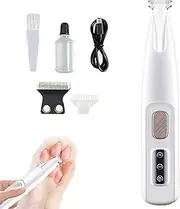 Upgraded Dog Paw Trimmer with LED Light, Low Noise Waterproof Rechargeable Paw Hair Trimmer, For dogs and cats (1pc)