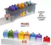 Wahl BARBER,HAIRSTYLIST 8 pc Pro CUTTING GUIDE COMB SET&CASE Blade Attachment