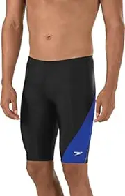 [Speedo] Men's Powerflex Eco Revolve Splice Jammers Blue 38 / Black/Blue